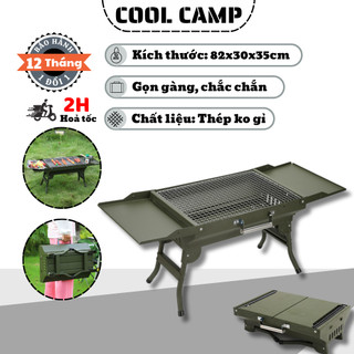 Bếp Nướng Than Hoa BBQ Gấp Gọn Mang Đi Du Lịch Cắm Trại Dã Ngoại, Bếp Nướng Thịt Ngoài Trời Tiện Lợi