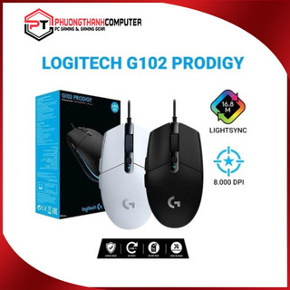 Chuột Gaming Chuột Máy Tính Logitech G102 RGB Có Dây Giá Rẻ Chuột Chơi Game 6 Nút Lập Trình Pin 250H