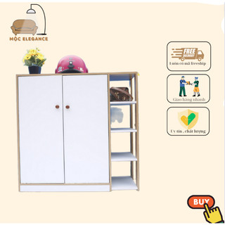 Tủ giày cánh trắng cao cấp 4 tầng hiện đại , Tiện lợi đa năng thông minh