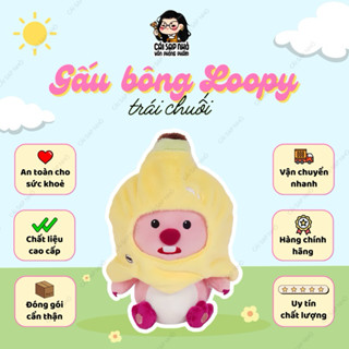 Gấu Bông Loopy Trái Chuối 24cm Chính Hãng