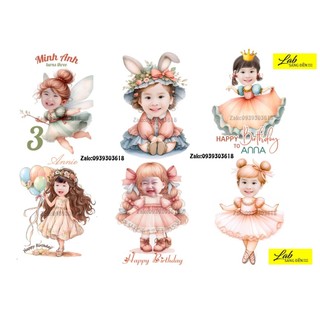 Nhận Đặt gấp_Hình CHIBI 20cm 30cm_ để bàn trang trí sinh nhật, đầy tháng cho bé