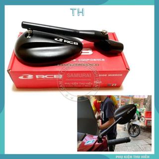 Kính xe máy thời trang RCB Trái Soài S5 , Gương chiếu hậu xe máy Chính hãng Racing Boy gắn trái phải đều được