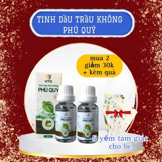 [Combo 2] Tinh Dầu Trầu Không Phú Quý bôi hết ho khò khè, sổ mũi cho bé, Tinh dầu Phú Quý bôi ho, tặng kèm quà
