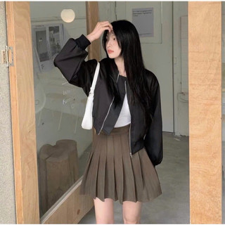 Áo khoác bomber lửng cho nữ mang cực chất👌