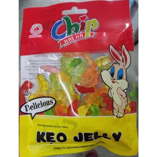 Kẹo dẻo chip hải hà jelly hương trái cây gói 100g