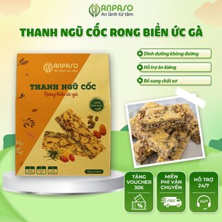 Thanh Ngũ Cốc Rong Biển Ức Gà Giúp Giảm Cân Anpaso - Ngũ Cốc Dinh Dưỡng Ăn Kiêng Eat Clean Hộp 6 Thanh 150gr