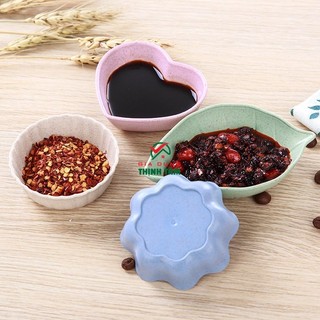 [THỊNH TÂM] Chén Dĩa Nước Chấm Nhựa PP Lúa Mạch Đủ Kiểu