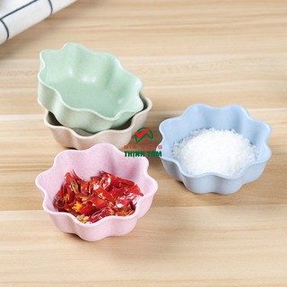 [THỊNH TÂM] Chén Dĩa Nước Chấm Nhựa PP Lúa Mạch Đủ Kiểu