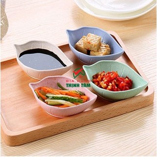 [THỊNH TÂM] Chén Dĩa Nước Chấm Nhựa PP Lúa Mạch Đủ Kiểu