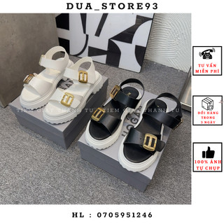 Sandal nữ đế bánh mỳ quai ngang, sandal quai hậu nữ độn đế da mềm hàng QCCC