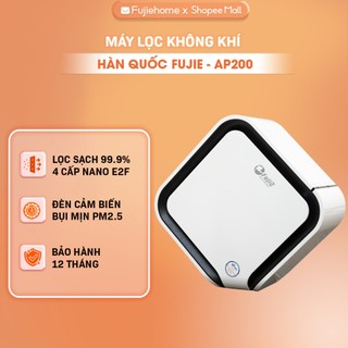 Máy lọc không khí FUJIE AP200 nhập khẩu Hàn Quốc, 4 cấp lọc bụi mịn PM2.5 - 0.1 µm, UV diệt vi khuẩn, khử mùi nấm mốc