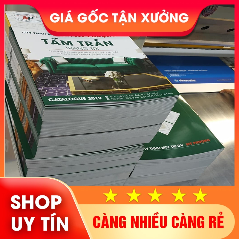 IN CATALOGUE A4 DỌC, IN CẢ SỐ LƯỢNG ÍT