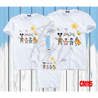 Set đồ bố mẹ và bé gái bé trai set đồ đôi bố mẹ và bé ghép khuôn mặt lên hình chibi đồ cặp cho bé trai và bé gái -Cb01