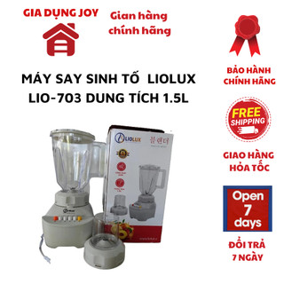 Máy Xay Sinh Tố Đa Năng Gia Đình Liolux LIO-703 Dung Tích 1.5L Xay Rau Củ Quả, Xay Đá Chuyên Biệt - Hàng chính hãng