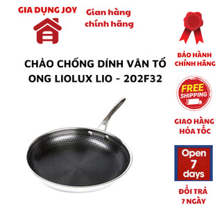 GOLDSUN Chảo chống dính vân tổ ong Liolux LIO - 202F32, chống dính cao cấp, dùng được cho mọi loại bếp