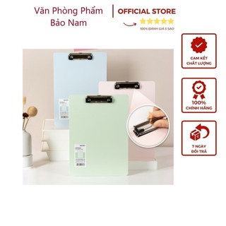 Bìa trình ký nhựa A4 Deli đơn,Bìa kẹp nhựa giấy, tài liệu,kẹp hồ sơ A4 một mặt,màu pastel