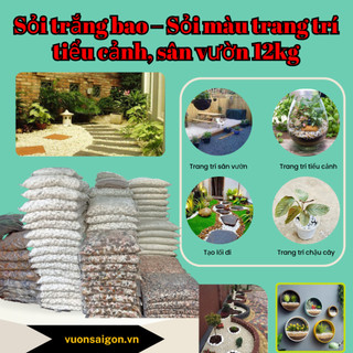 Sỏi trang trí tiểu cảnh gói 12kg - Green City