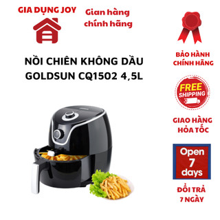 Nồi chiên không dầu Goldsun CQ1502 4,5L 1400W đa dạng chức năng nướng an toàn khi sử dụng