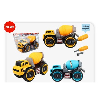 Quà tặng xe trộn bê tông lắp ráp