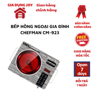 Bếp hồng ngoại chính hãng Chefman CM-923, công suất 2200W dùng cho mọi loại nồi, bảo hành 12 tháng