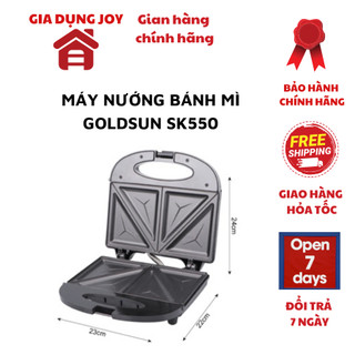GOLDSUN Máy nướng bánh mì, máy kẹp bánh mì sandwich SK550 hàng bảo hành 12 tháng