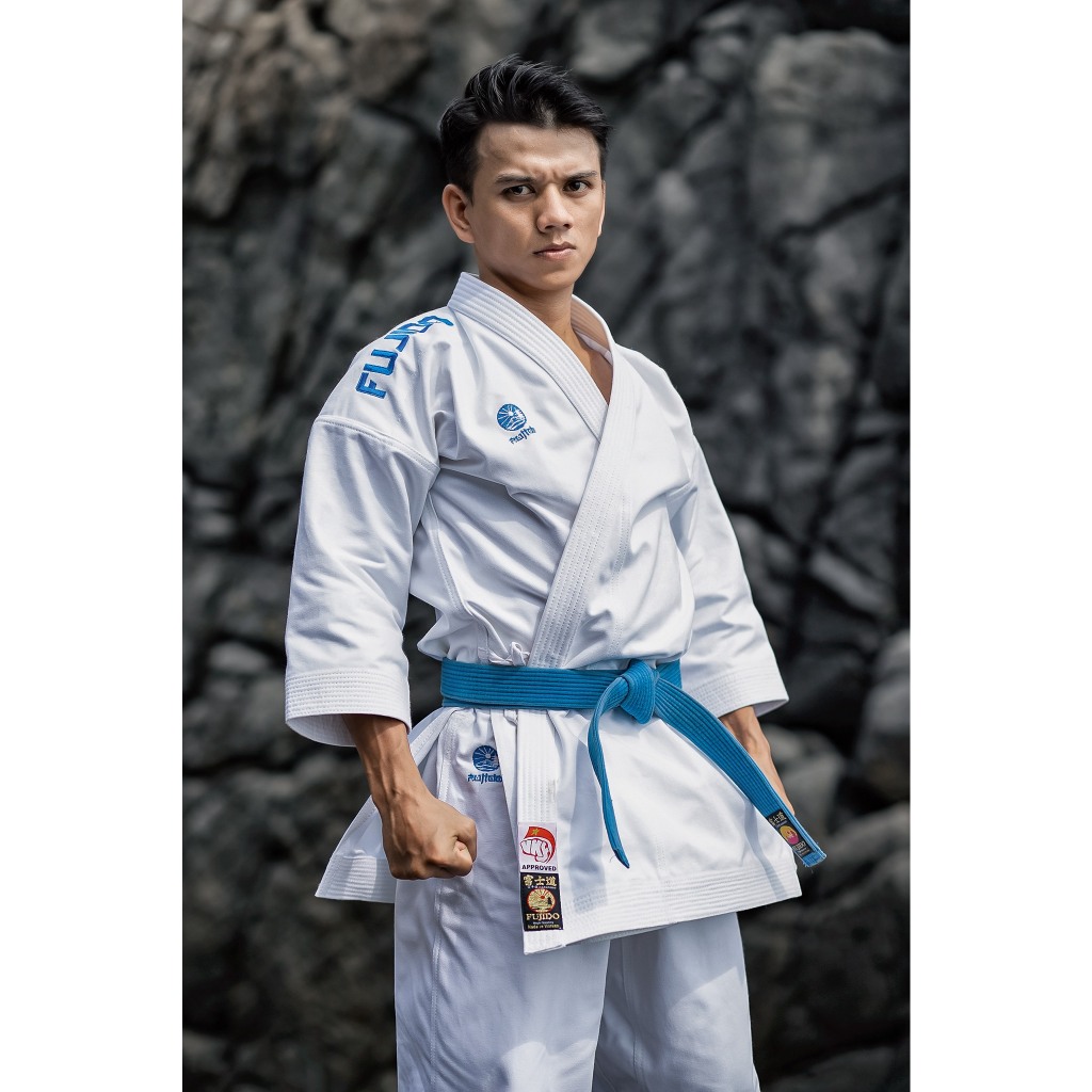 DEAL SHOCK Võ phục Karate Kata Fujido mã KC02(SS) thi đấu Quốc Gia - 100% cotton ngoại, dày, cứng