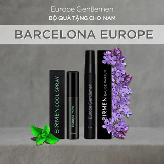 Combo BARCELONA EUROPE Xịt thơm miệng Mint Cool Spray & 01 chai Nước hoa nam SIRMEN Eau de Parfum