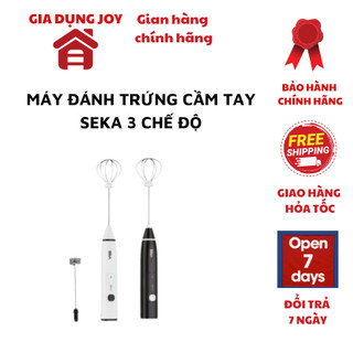 GOLDSUN Máy đánh trứng cầm tay Seka, que tạo bọt cà phê mini không dây pha chế tiện lợi, đánh kem, 3 chế độ kèm sạc pin