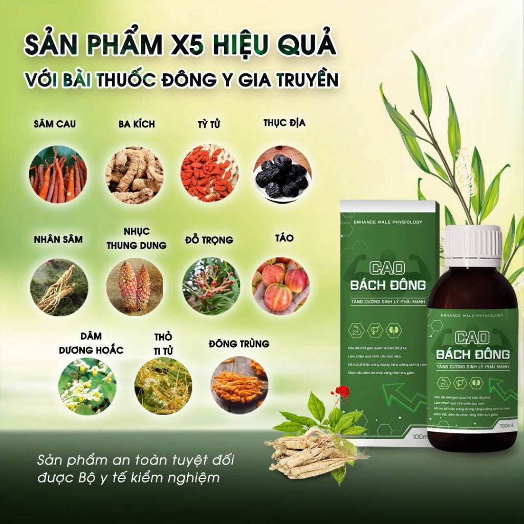 Tăng Cường Sinh Lý Nam Giới Cao Bách Đông 100 ml Dược Mỹ Phâm Store