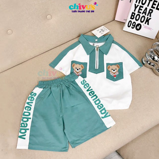 Đồ bộ bé trai, set bé trai chất cotton tàu cổ trụ phong cách cho con đi học đi chơi size từ 10-30kg