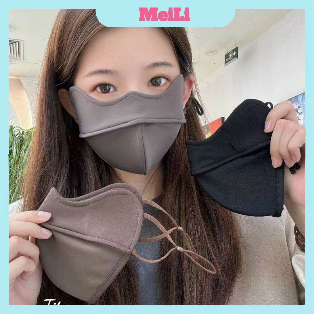 Khẩu Trang Chống Nắng UPF 50 + + - Khẩu Trang 2 Lớp Dày Dặn Chống Gió Bảo Vệ Mặt Giữ Ấm Thoáng Khí (tuyển sỉ)