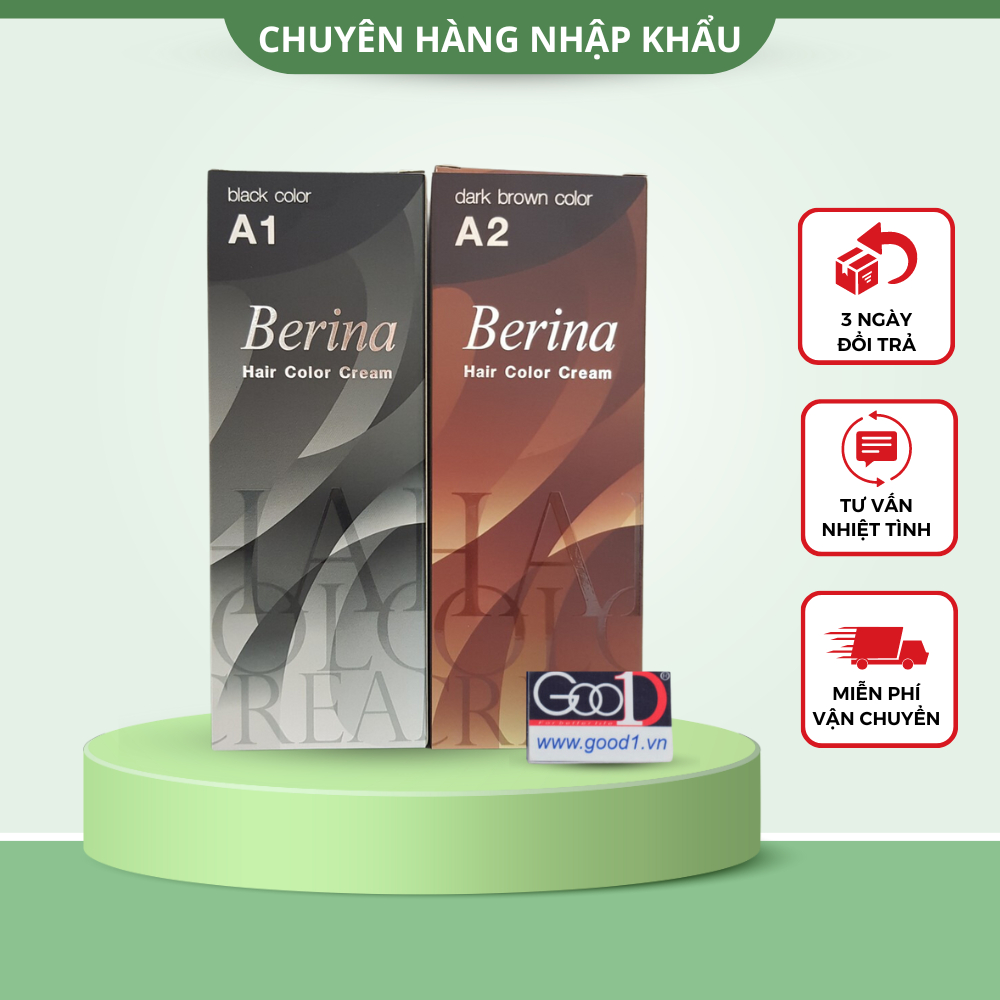 Thuốc Nhuộm Tóc Berina A1,A2 Thái Lan 60ml