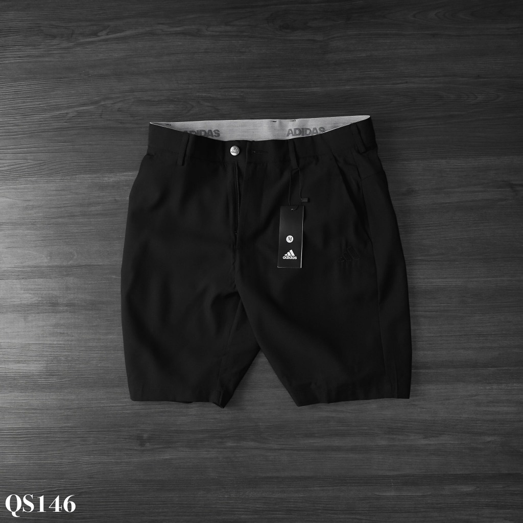 SHOP1 Quần Short Golf Nam QS146 Logo Adidas Có Túi Nắp Sau Thời Trang