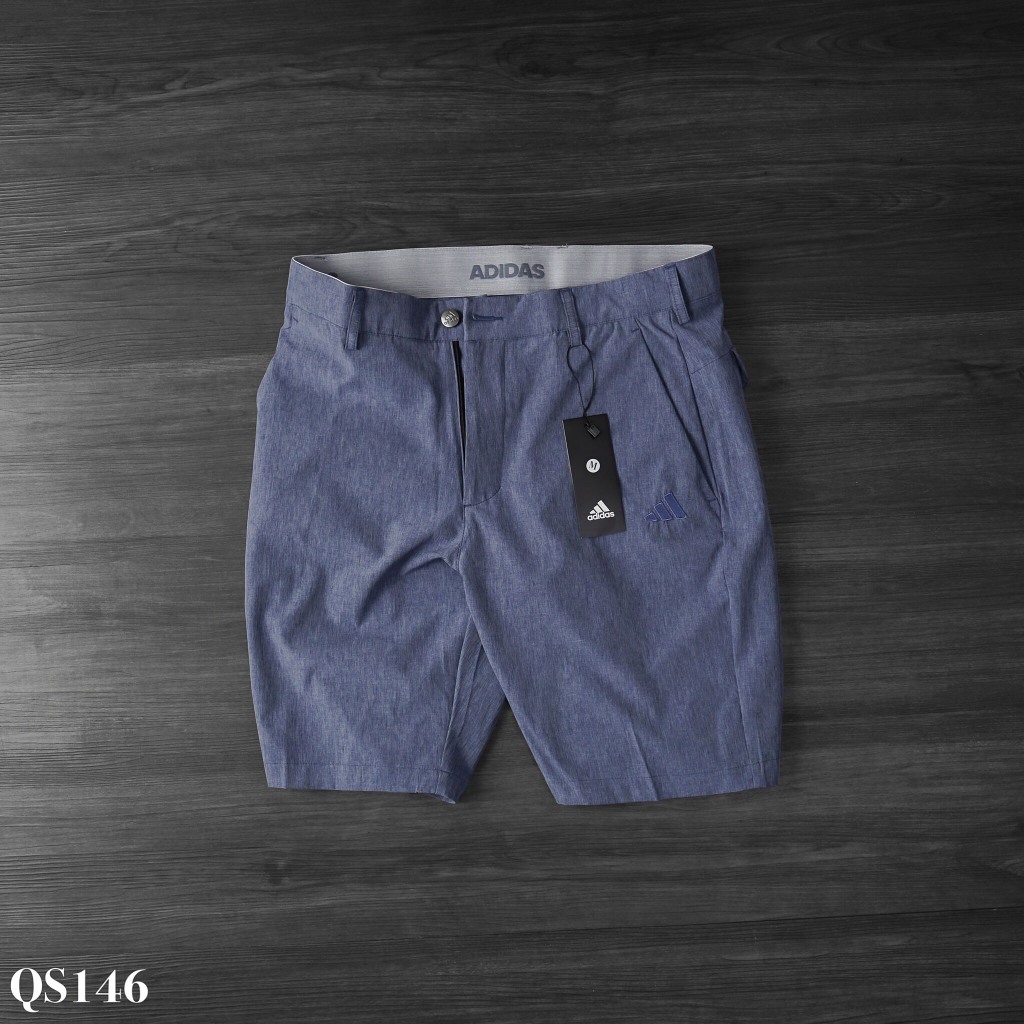 SHOP1 Quần Short Golf Nam QS146 Logo Adidas Có Túi Nắp Sau Thời Trang