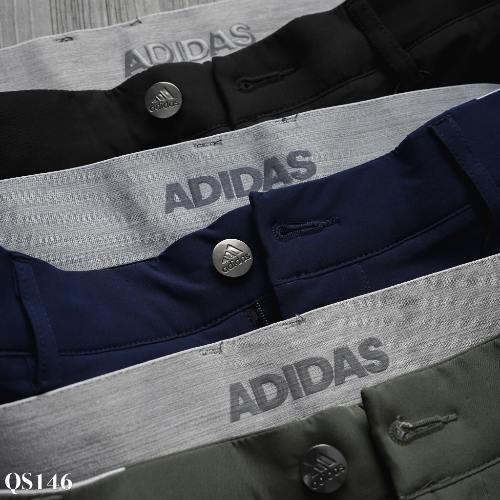 SHOP1 Quần Short Golf Nam QS146 Logo Adidas Có Túi Nắp Sau Thời Trang