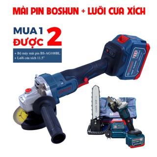Máy mài góc, máy cắt boshun -15 cell - cắt sắt, cắt gỗ, 100% lõi đồng bs-ag100bl