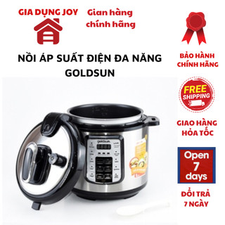 Nồi áp suất điện đa năng Goldsun CD4701, nồi hầm điện tử dung tích 6 lít hầm nấu đa năng an toàn tiết kiệm điện