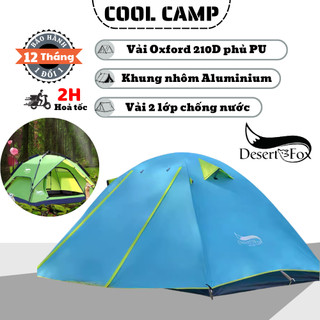 Lều Cắm Trại DESERT FOX Khung Nhôm Cường Lực Siêu Nhẹ Chính Hãng, Lều Tự Bung Dã Ngoại Gấp Gọn