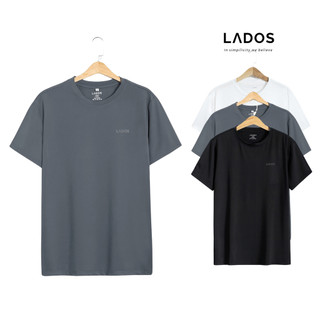 Áo thun tay ngắn nhiều màu in logo LADOS 19073 chất co giãn, thấm hút tốt, không xù lông