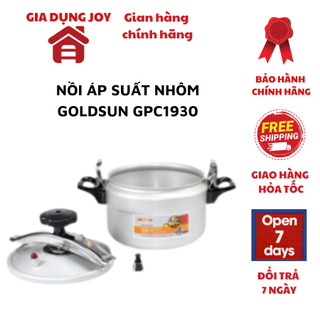 Nồi áp suất nhôm Goldsun GPC1930, nôi đáy từ đa năng dung tích 4L,5L,7L,9L,11L dùng cho mọi loại bếp