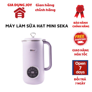 Máy làm sữa hạt mini SEKA, máy nấu sữa hạt đa năng SEKA SK320 600ml, 6 tính năng, chính hãng