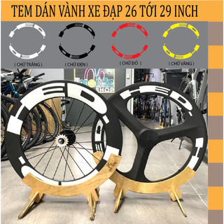 1 bộ tem dán vành mẫu hed 02 dán cho xe đạp 26inch,27,5inch,28inch,29inch