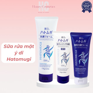Sữa rửa mặt Ý Dĩ Hatomugi dưỡng ẩm, trắng da Moisturizing & Facial Washing | Hanzy Cosmetics