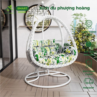 Xích Đu Đôi Sân Vườn Cao Cấp Mẫu Phượng Hoàng Tết Phong Cách Hiện Đại Dành Cho 2 Người/Smarthomes
