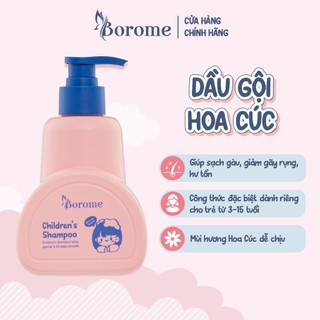 Dầu gội trẻ em Borome chiết xuất hoa cúc La Mã, không gây cay mắt dung tích 335ml