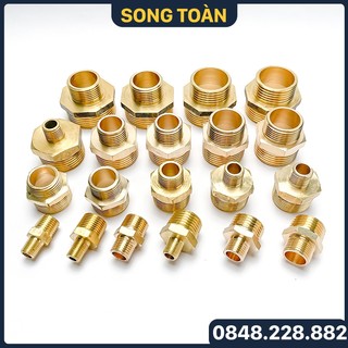 Kép giảm ren ngoài, nối thu ren ngoài 9.6 13 17 21 27 34 - straight reducers brass threaded pipe