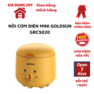 Nồi cơm điện mini Goldsun GRC5020, dung tích 1 lít dành cho 2-3 người ăn, chín đều thơm ngon bảo hành 12 tháng