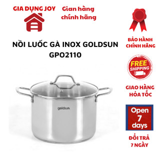 Bộ nồi inox đáy từ 5 lớp sử dụng trên mọi loại bếp Goldsun GPS1730 an toàn cho sức khỏe