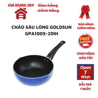 Chảo sâu lòng Goldsun GPA1005-20IH 20cm chống dính cấu tạo 5 lớp hấp thu và giữ nhiệt lâu