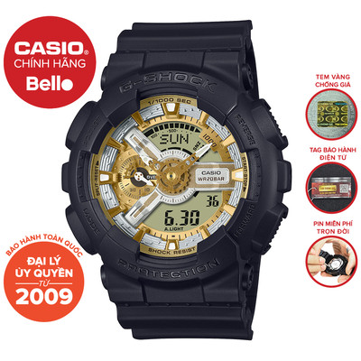 Đồng hồ Nam Dây Nhựa Casio G-Shock GA-110CD-1A9DR chính hãng bảo hành 5 năm Pin trọn đời